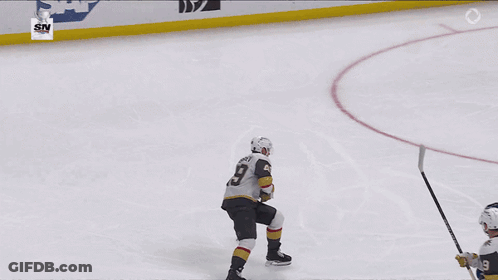 Hockey Game In Front Of Cruise Line Sign GIF