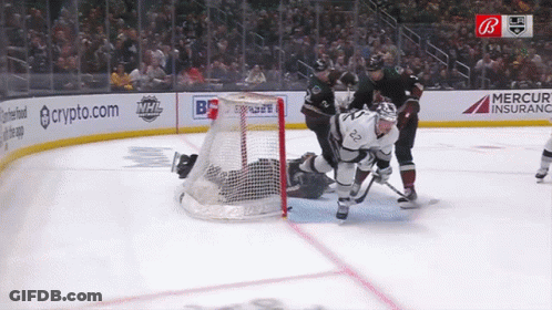 Hockey Game In Front Of Crypto.com Sign GIF