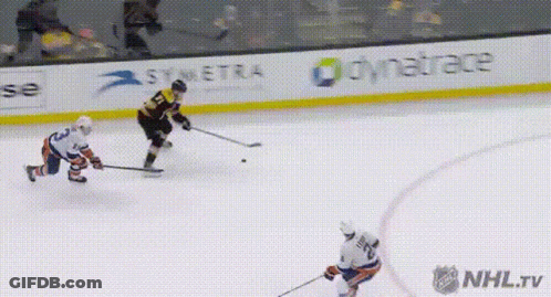 Hockey Game In Front Of Dynatrace Advertisement GIF