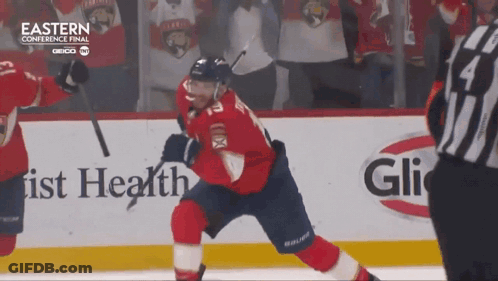Hockey Game In Front Of Eastern Conference Final Sign GIF
