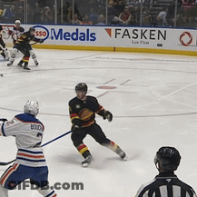 Hockey Game In Front Of Medals Banner GIF