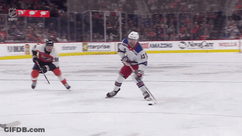 Hockey Game In Front Of Nova Casino Banner GIF