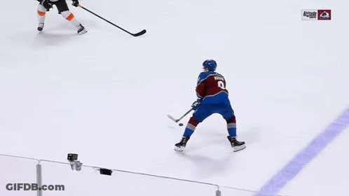 Hockey Game In Front Of Pepsi Ad GIF