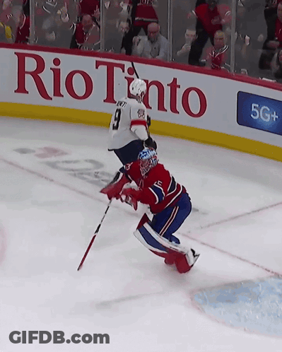 Hockey Game In Front Of Rio Tinto Ad GIF
