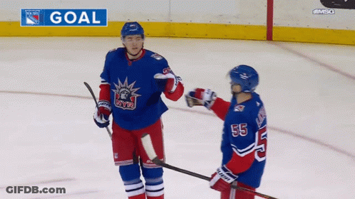 Hockey Game In Front Of Spectrum Ad GIF