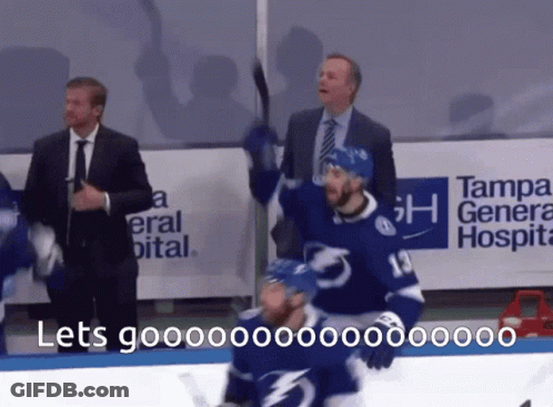 Hockey Game In Front Of Tampa General Hospital Banner GIF