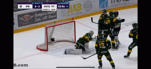 Hockey Game In Front Of Torbjørn Sundli Ad GIF