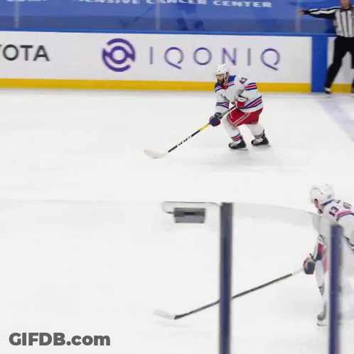 Hockey Game In Front Of Toyota Sign GIF