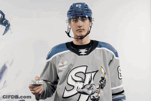 Hockey Game In Front Of Unrivaled Sign GIF