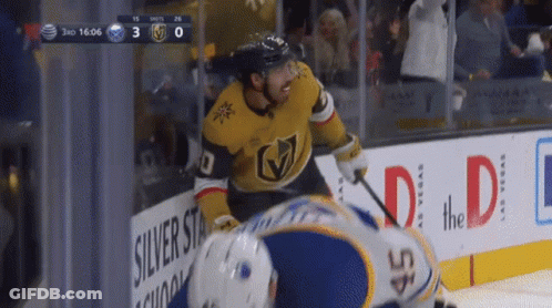 Hockey Game In Las Vegas 3-0 GIF