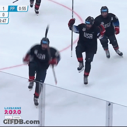 Hockey Game In Lausanne During Youth Olympic Games GIF