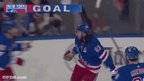 Hockey Game In New York GIF