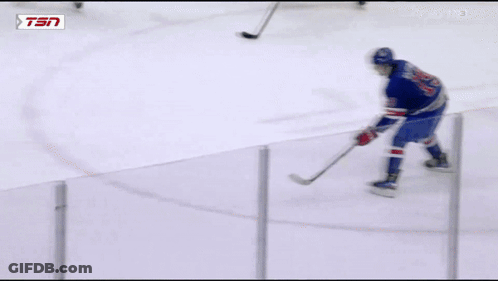 Hockey Game In Ottawa With Tim Hortons Ad On Ice GIF