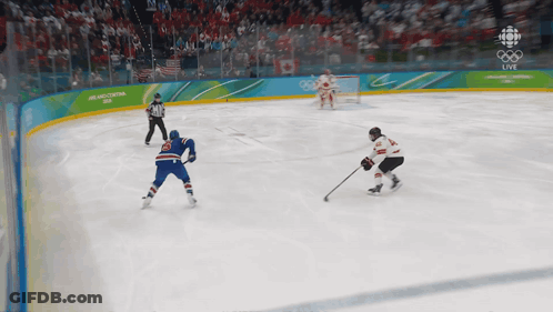 Hockey Game In Stadium Saying Argentina USA GIF