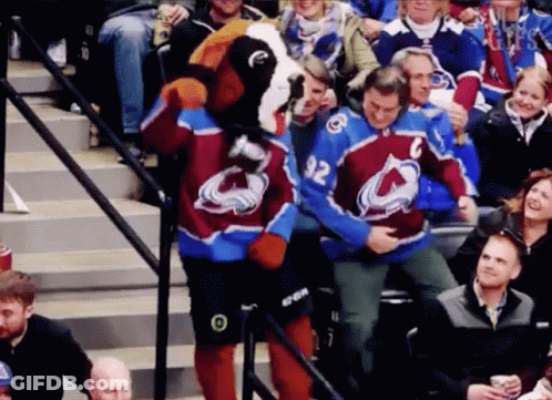 Hockey Game In Stadium GIF