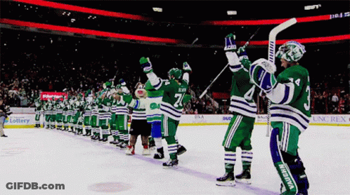 Hockey Game In Stadium With Lottery Ad GIF