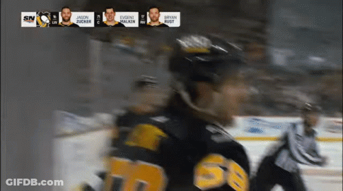 Hockey Game Jason Zucker Vs Evgeni Malkin GIF