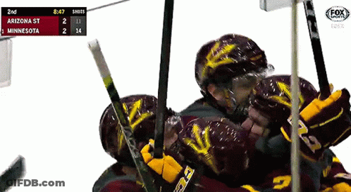 Hockey Game Minnesota Vs Arizona State GIF