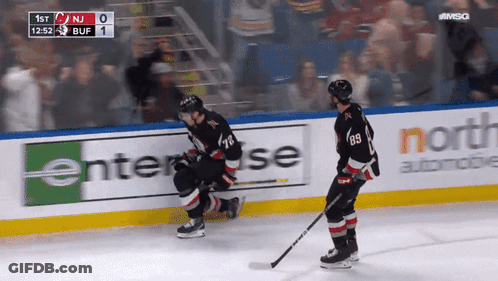 Hockey Game New Jersey Vs Buffalo GIF
