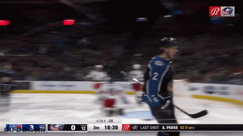Hockey Game New York Rangers Vs Calgary Canadiens GIF