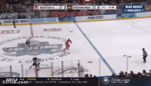 Hockey Game On ESPN 2 GIF