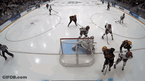 Hockey Game On ESPN Ice GIF