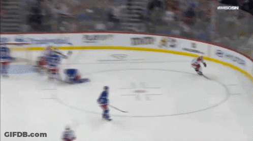 Hockey Game On Ice With Letters S And L GIF