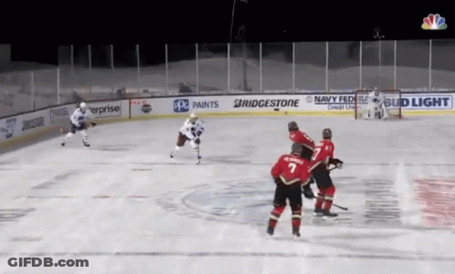 Hockey Game On Rink GIF