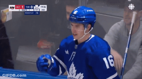 Hockey Game On Screen GIF