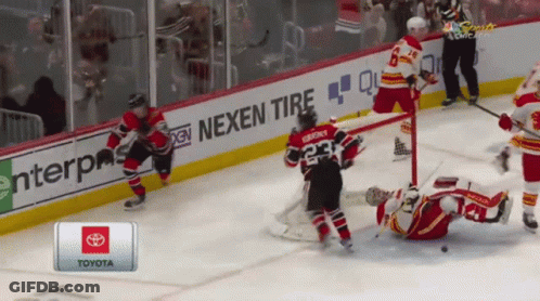 Hockey Game On Toyota Sponsored Rink GIF