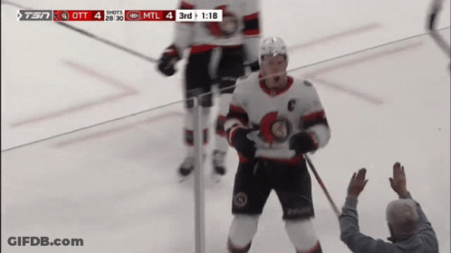 Hockey Game On TSN Score 4 To 4 GIF