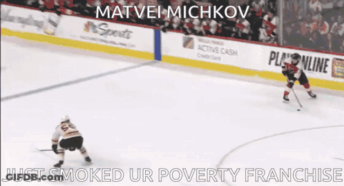 Hockey Game Saying Just Smoked Ur Poverty Franchise GIF