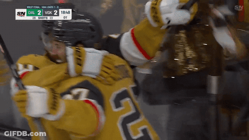 Hockey Game Score 2-1 GIF