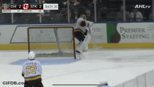 Hockey Game Tied 2-2 GIF