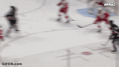 Hockey Game With Bud Light Logo GIF