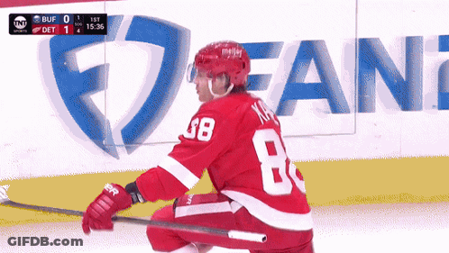 Hockey Game With Bud Light Logo GIF
