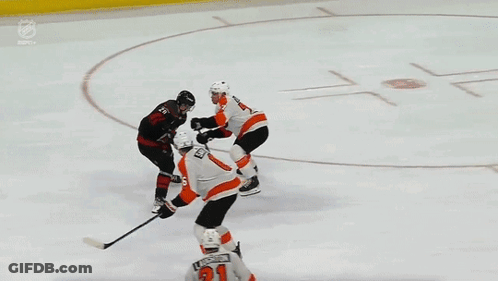 Hockey Game With Comcast Business Ad GIF