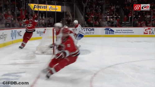 Hockey Game With Forever Clear Sign GIF