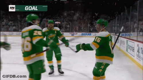 Hockey Game With Goal Display GIF
