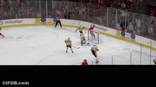 Hockey Game With Invisalign Ads GIF