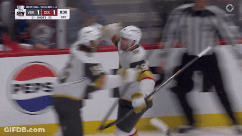 Hockey Game With Pepsi Ad GIF