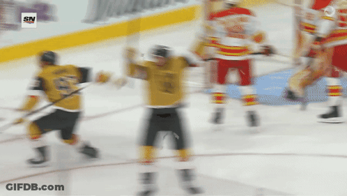 Hockey Game With Sn Letters GIF