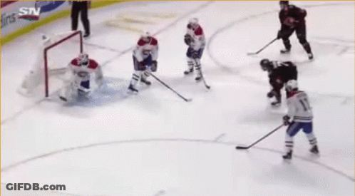 Hockey Game With SN Letters GIF