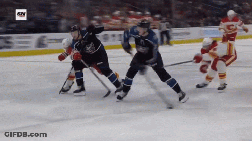 Hockey Game With SN Logo GIF