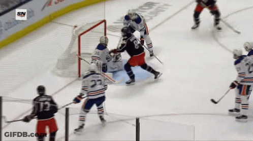 Hockey Game With SN Logo GIF