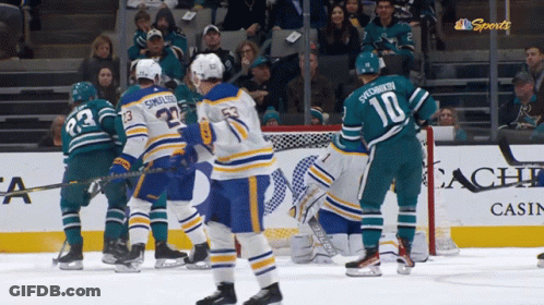 Hockey Game With Sports Sign GIF