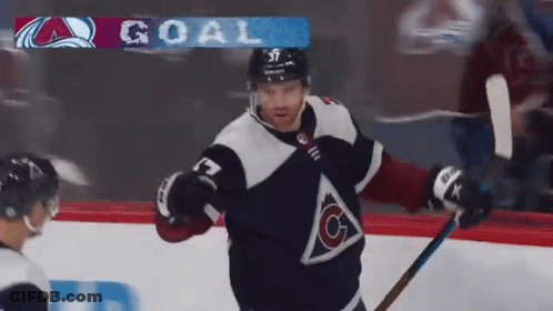 Hockey Goalie In Front Of Polaris Ad GIF