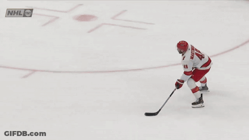 Hockey Goalie Kneeling On Ice GIF
