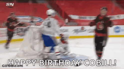 Hockey Goalie Making A Save GIF