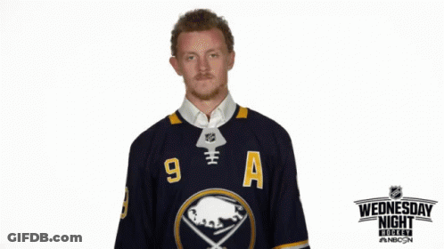 Hockey Goalie Wearing Number 22 GIF